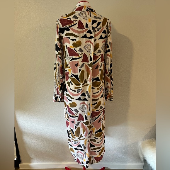 34N 118W Busby Shirt Dress in Multiprint - Picture 3 of 6